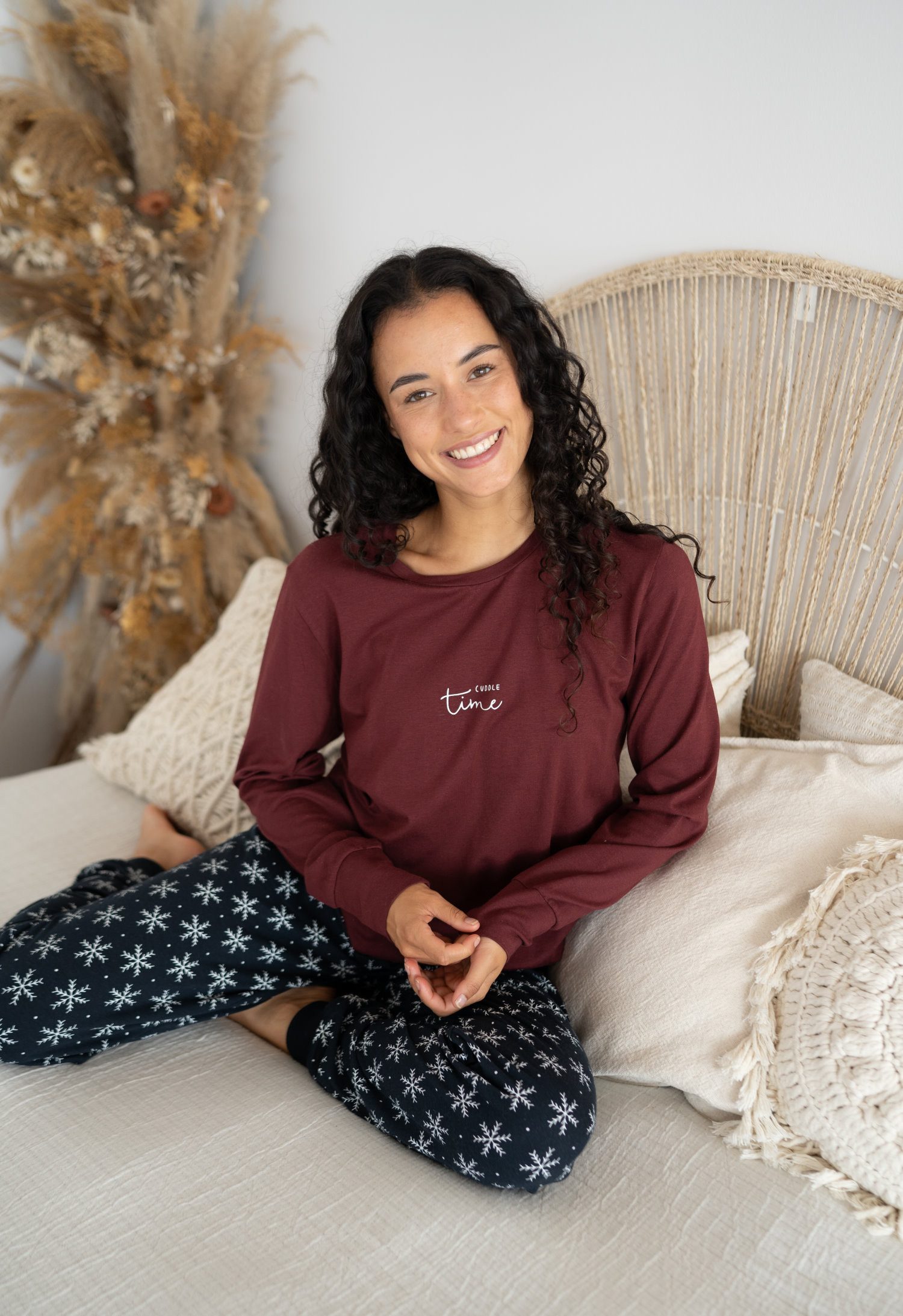 By Louise Pyjamahose Damen Schlafanzughose (1-tlg) Modisches Design günstig online kaufen