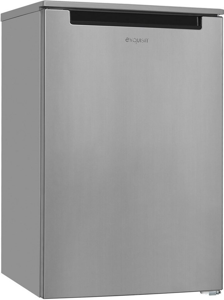 exquisit Kühlschrank KS15-V-040E inoxlook, 85,0 cm hoch, 55,0 cm breit, 123  L Volumen