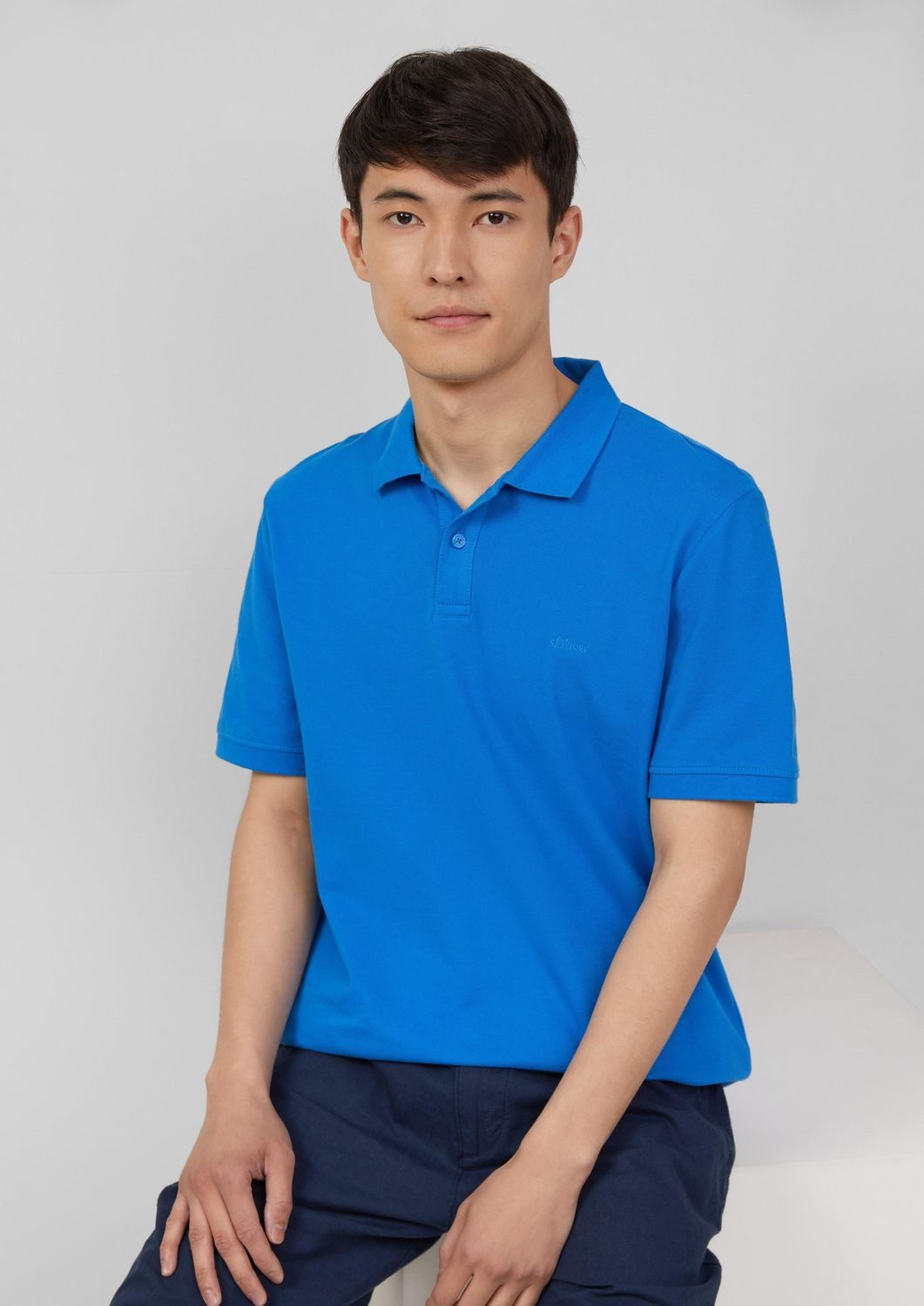 s.Oliver Poloshirt Poloshirt Polokragen, Knöpfe, Regular Fit – Bild 2 von 5