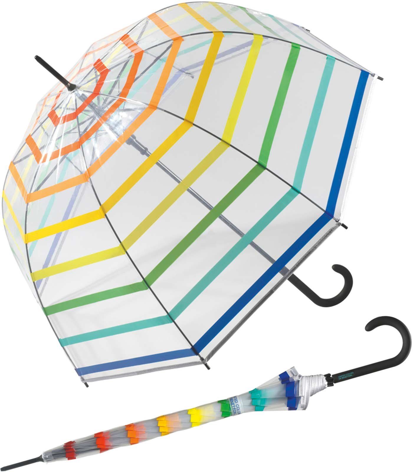 United Colors of Benetton Langregenschirm Glockenschirm mit Automatik trans günstig online kaufen
