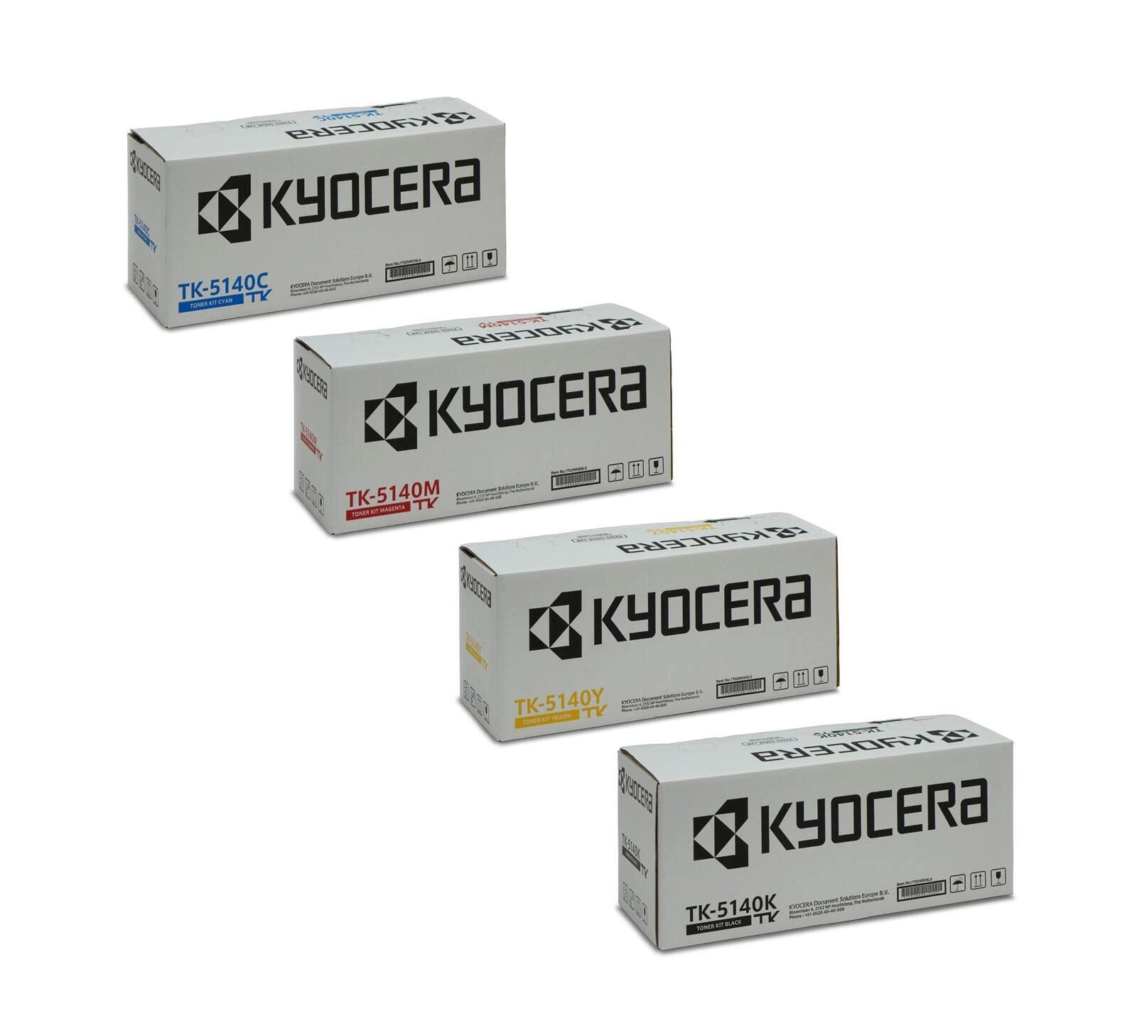 KYOCERA Tonerpatrone Original Kyocera TK-5140 Toner Set M6030cdn M6530cdn P6130cdn, (Set, Toner-Set), Original Toner