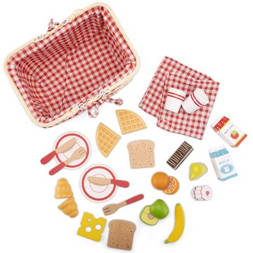 New Classic Toys® Spielzeug-Polizei Einsatzset Schneideset Picknickkorb Kinder Holzspielzeug Kinderküchen-Zubehör