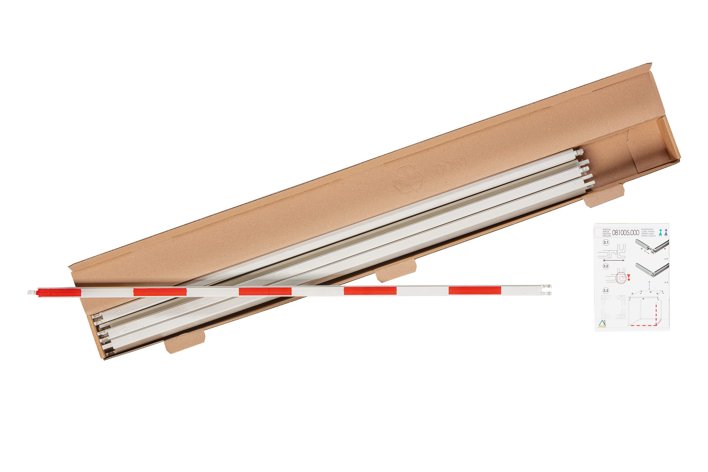 Wissner® aktiv lernen Lernspielzeug Kubikmeterbausatz mit Einteilung, RE-Plastic® (12-St), RE-Plastic®