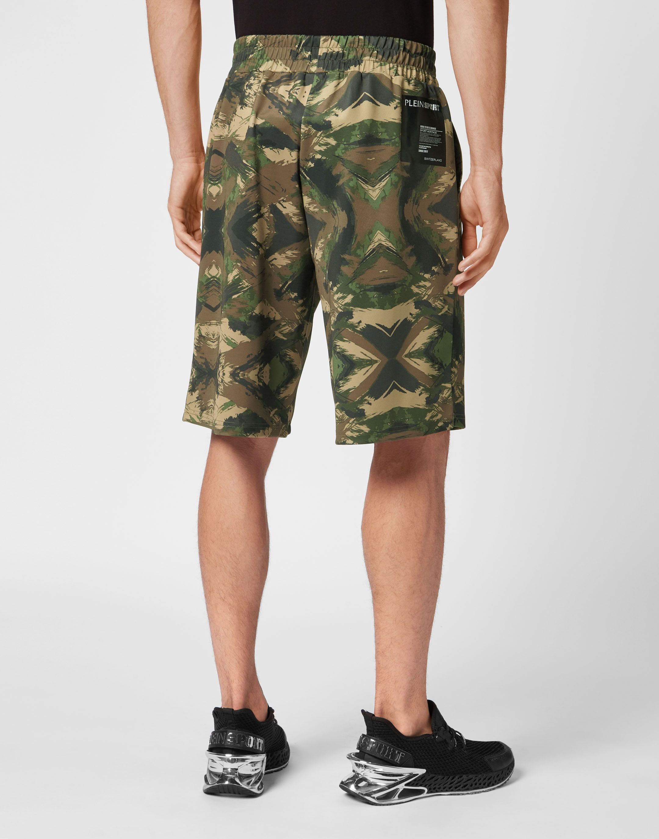 PLEIN SPORT Jogg-Bermudas Camouflage