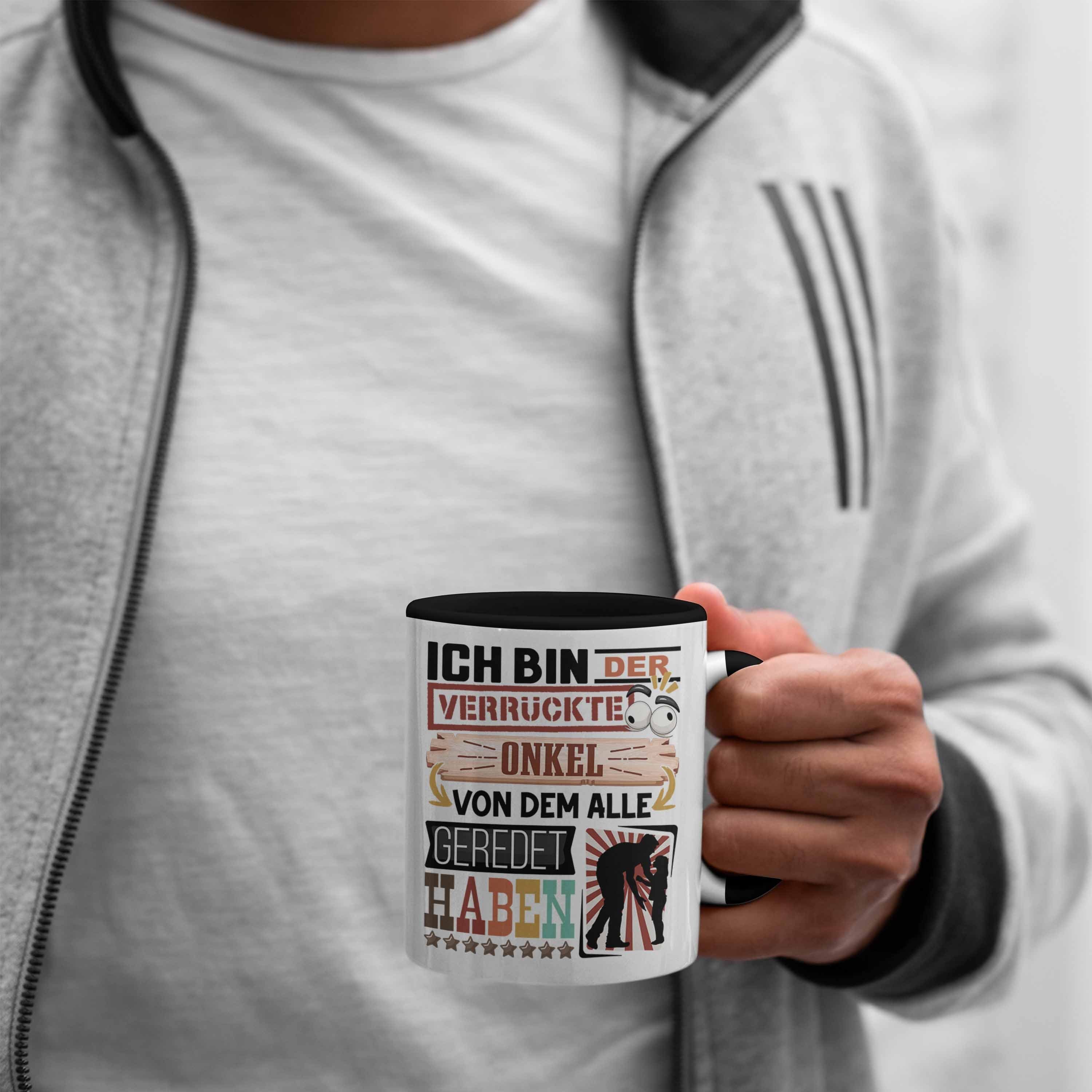 Geschenk Tasse Onkel Tasse Lustig Trendation Geburtstag I Geschenkidee Onkel für Schwarz Spruch