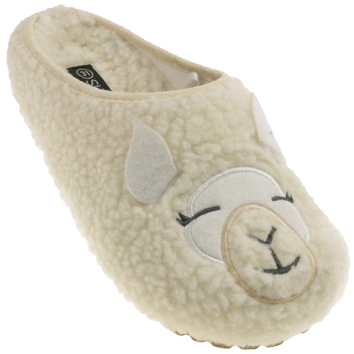 Supersoft Kinder Clog süsses Schaf Hausschuh