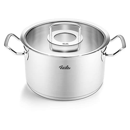 Fissler Topf-Set Original-Profi Collection®, Edelstahl 18/10 (Set, 5-tlg., Kochtopf 16/20/24 + Bratentopf 20cm + Servierpfanne 24cm), Made in Germany