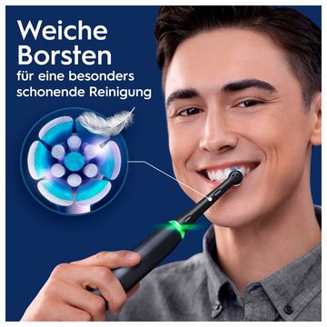 Oral-B Elektrische Zahnbürste iO 6, Aufsteckbürsten: 2 St., mit Magnet-Technologie, Display, 5 Putzmodi, Reiseetui