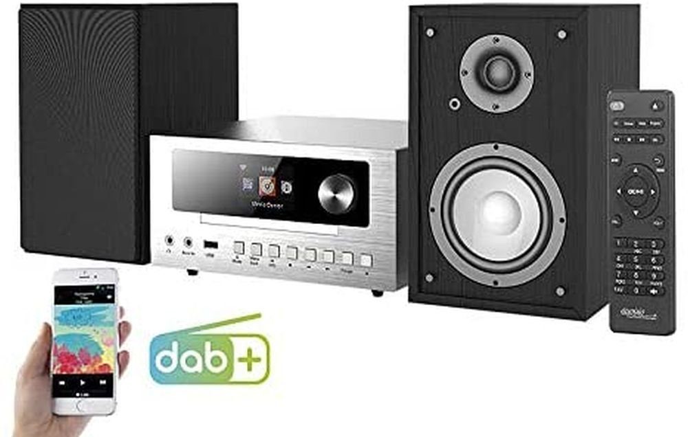 CD, DAB+, Micro-Stereoanlage CD-Player) auvisio 5.0, mit Webradio, Stereoanlage Bluetooth (Internetradio, DAB+, FM, IRS-500.CD Bluetooth FM,