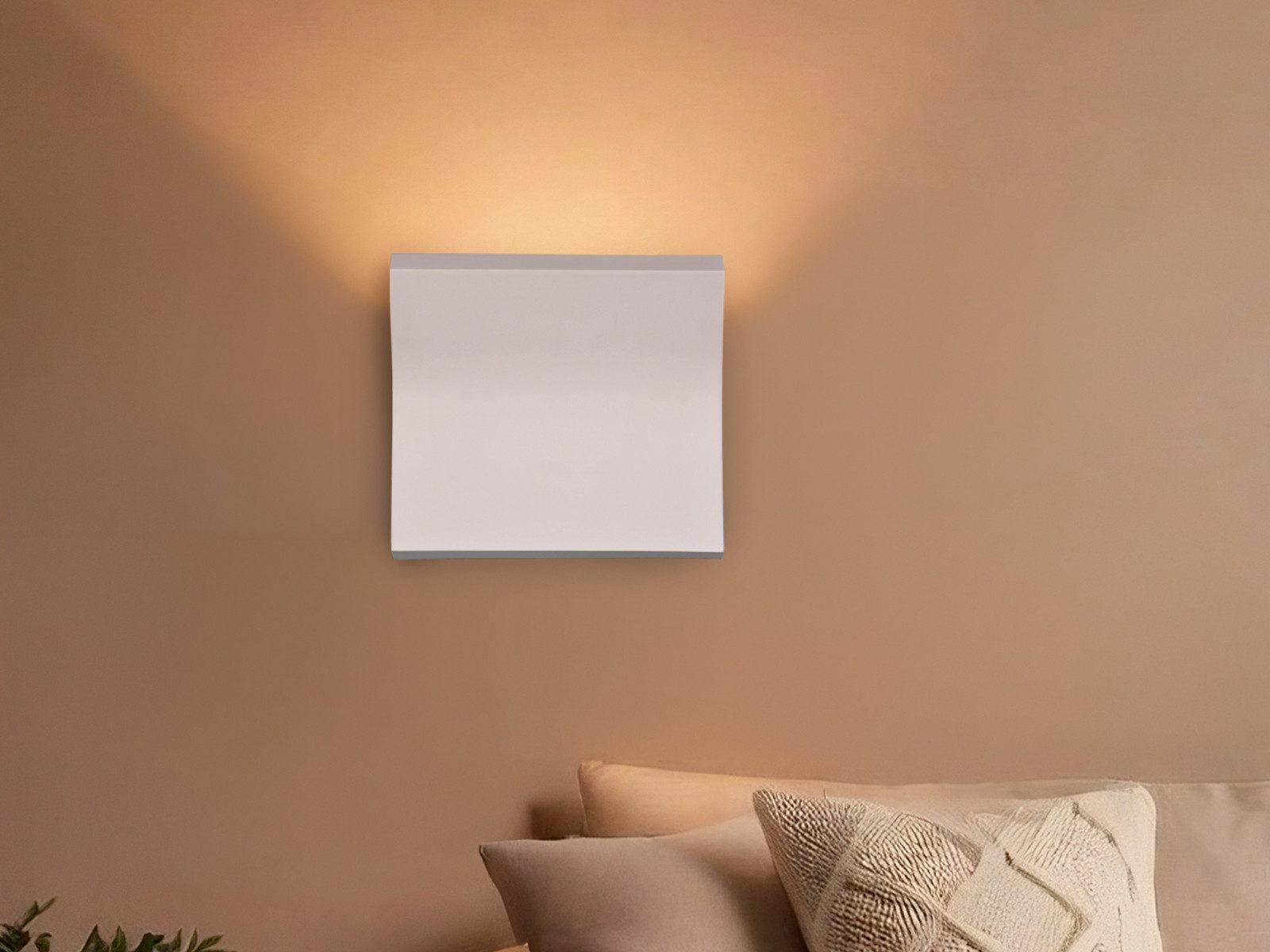 TRIO Leuchten LED Wandleuchte aus Gips bemalbar, Breite 24cm, LED wechselbar, Warmweiß, Innen Gipslampe zur Wandbeleuchtung indirekt inkl. Leuchtmittel