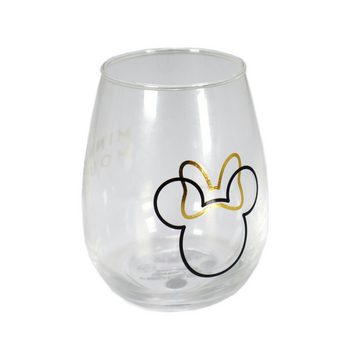 Disney Gläser-Set Disney Minnie Maus 2-er Set Gläser Trinkglas 510 ml Geschenkverpackung, Glas