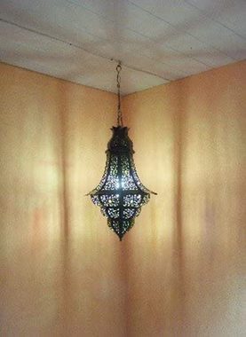 Marrakesch Orient & Mediterran Interior Deckenleuchte Orientalische Lampe Pendelleuchte Rostfarben Elmas