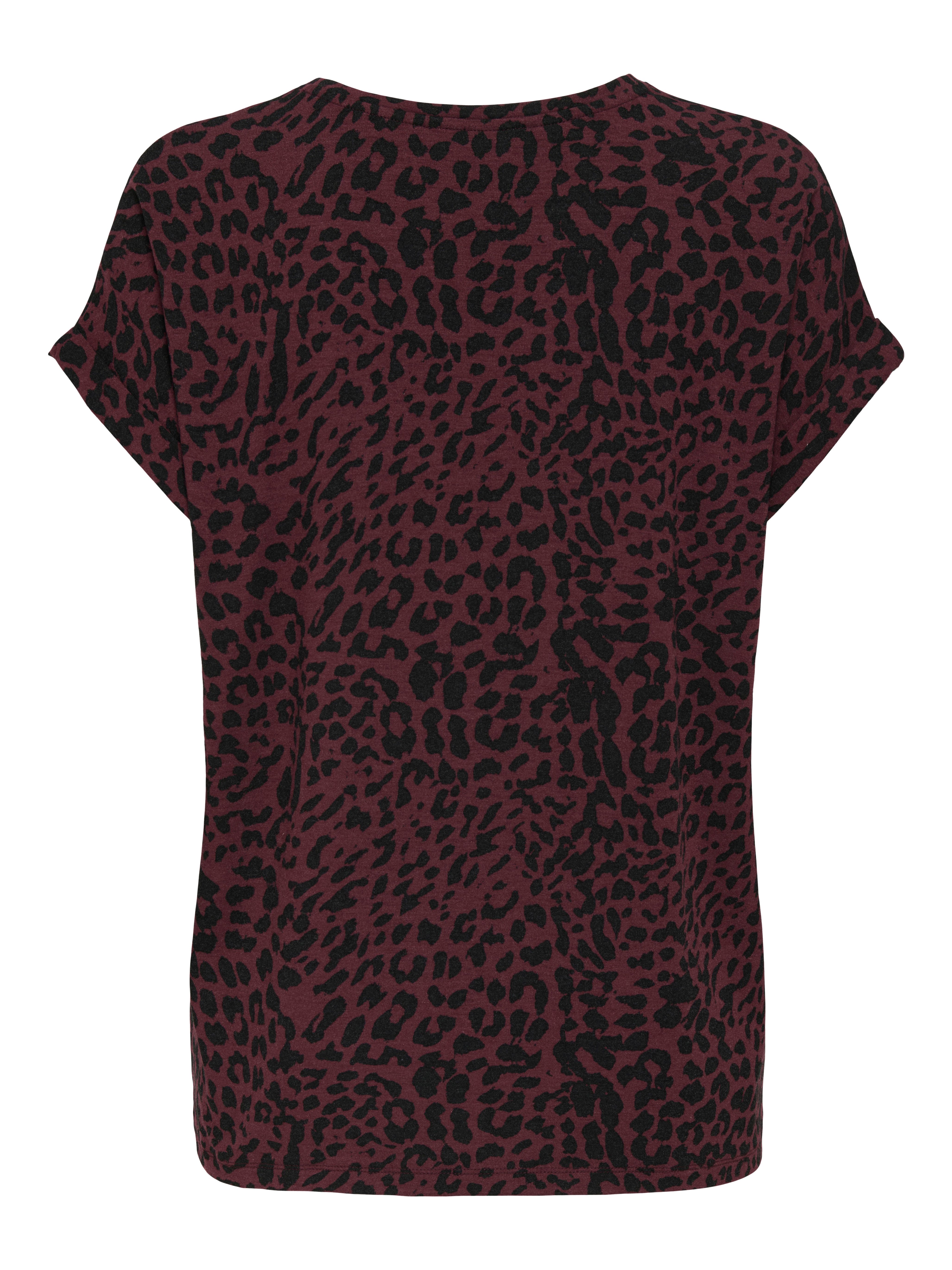 ONLY Kurzarmshirt ONLMOSTER – Shirt mit Animal-Print und lockerem Schnitt a günstig online kaufen