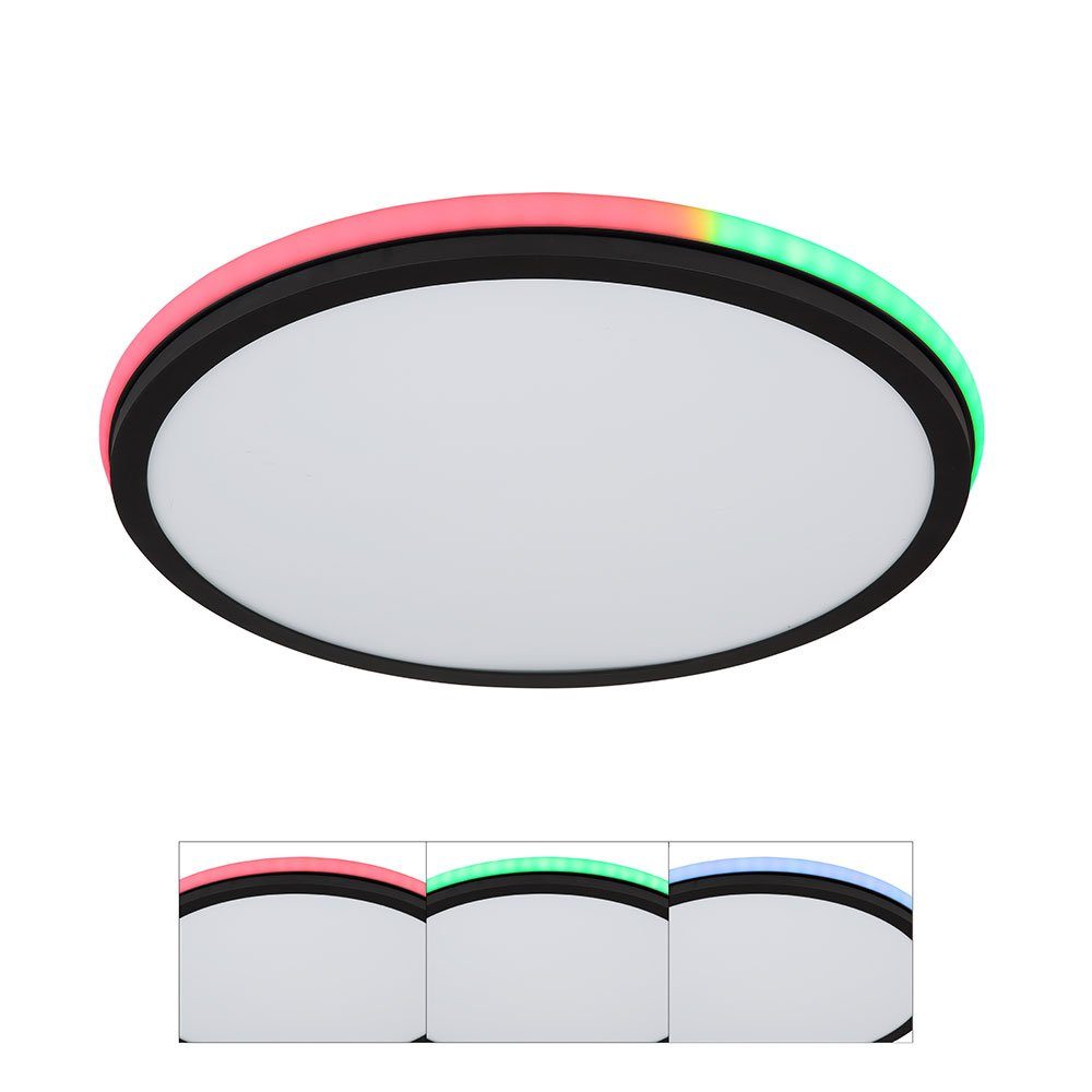 LED Fernbedienung Farbwechsler Deckenleuchte Dimmbar Globo Deckenleuchte, LED RGB