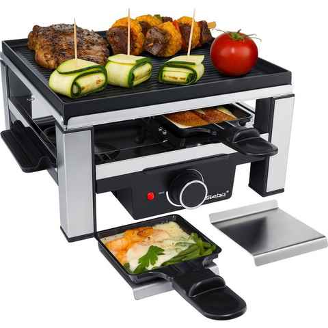 Steba Raclette RC 104, 4 Raclettepfännchen, 900 W