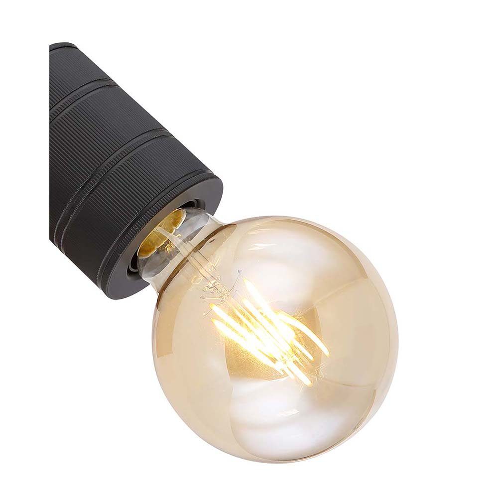 Schlafzimmerlampe Leuchtmittel Wandleuchte, nicht verstellbar Holz schwarz inklusive, etc-shop Spotstrahler Wandleuchte