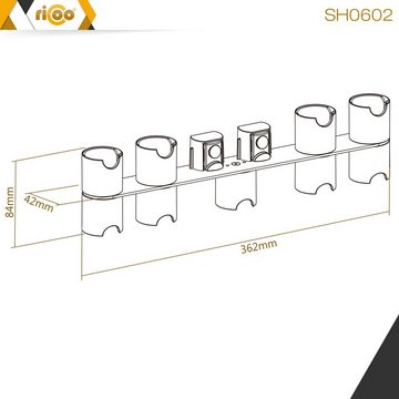 RICOO SH0602 Halterungszubehör, (bis 27 Zoll, schwenkbar neigbar ausziehbar Monitor Wand Halter VESA 100x100)