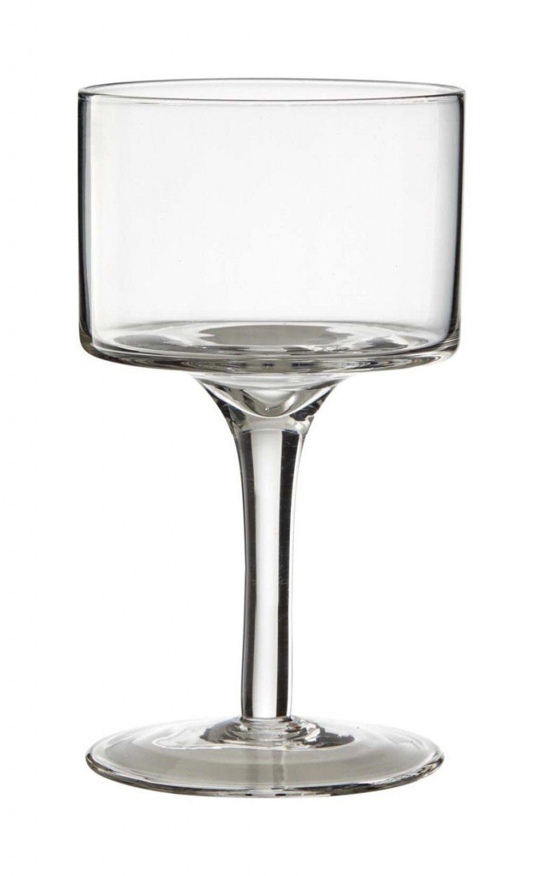 Rudolph Keramik Teelichthalter, Transparent H:15cm D:9cm Glas