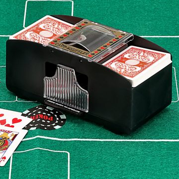 CEPEWA Spielball Kartenmischmaschine elektrisch 2 Decks 20x10x9,5cm
