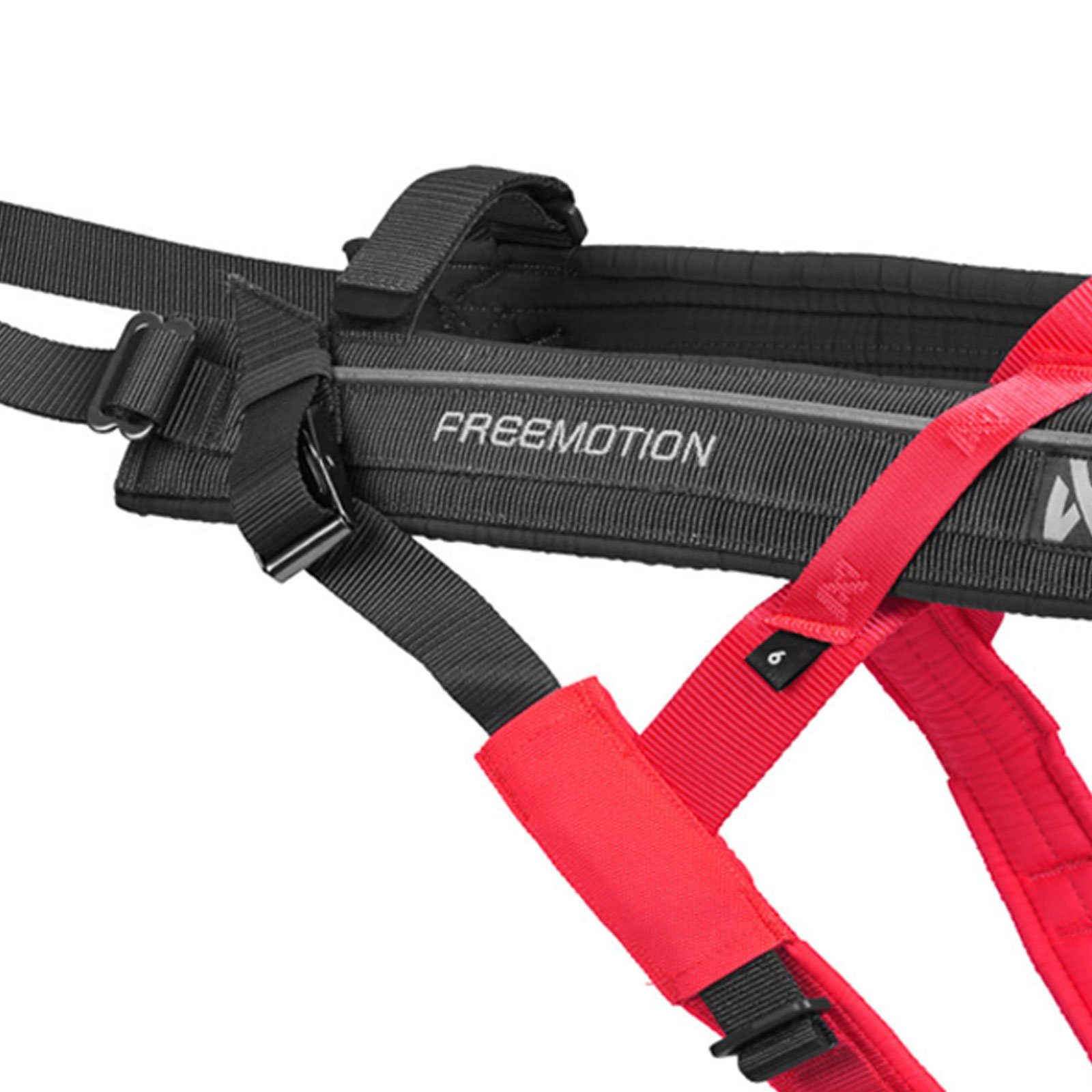 Non-stop dogwear Hunde-Powergeschirr FREEMOTION HARNESS 5.0 black/pink, verstellbares Hundezuggeschirr