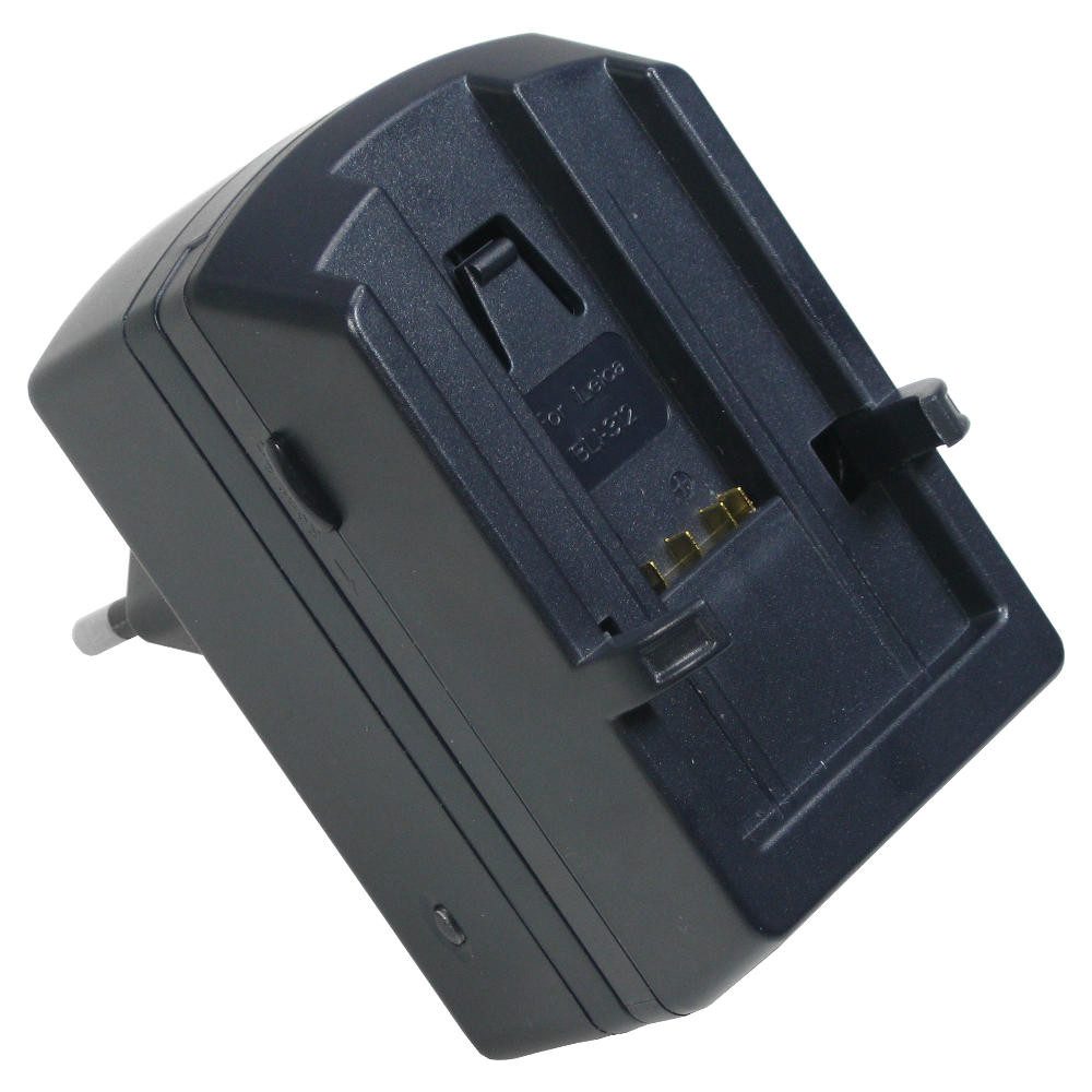 Trade-Shop Lader passend für Leica BM8, M8, M8.2, M9, M9P, ME, 14464, BLI-312 Kamera-Ladegerät (für 220V Steckdose und 12V/24V Kfz Zigarettenanzünder)