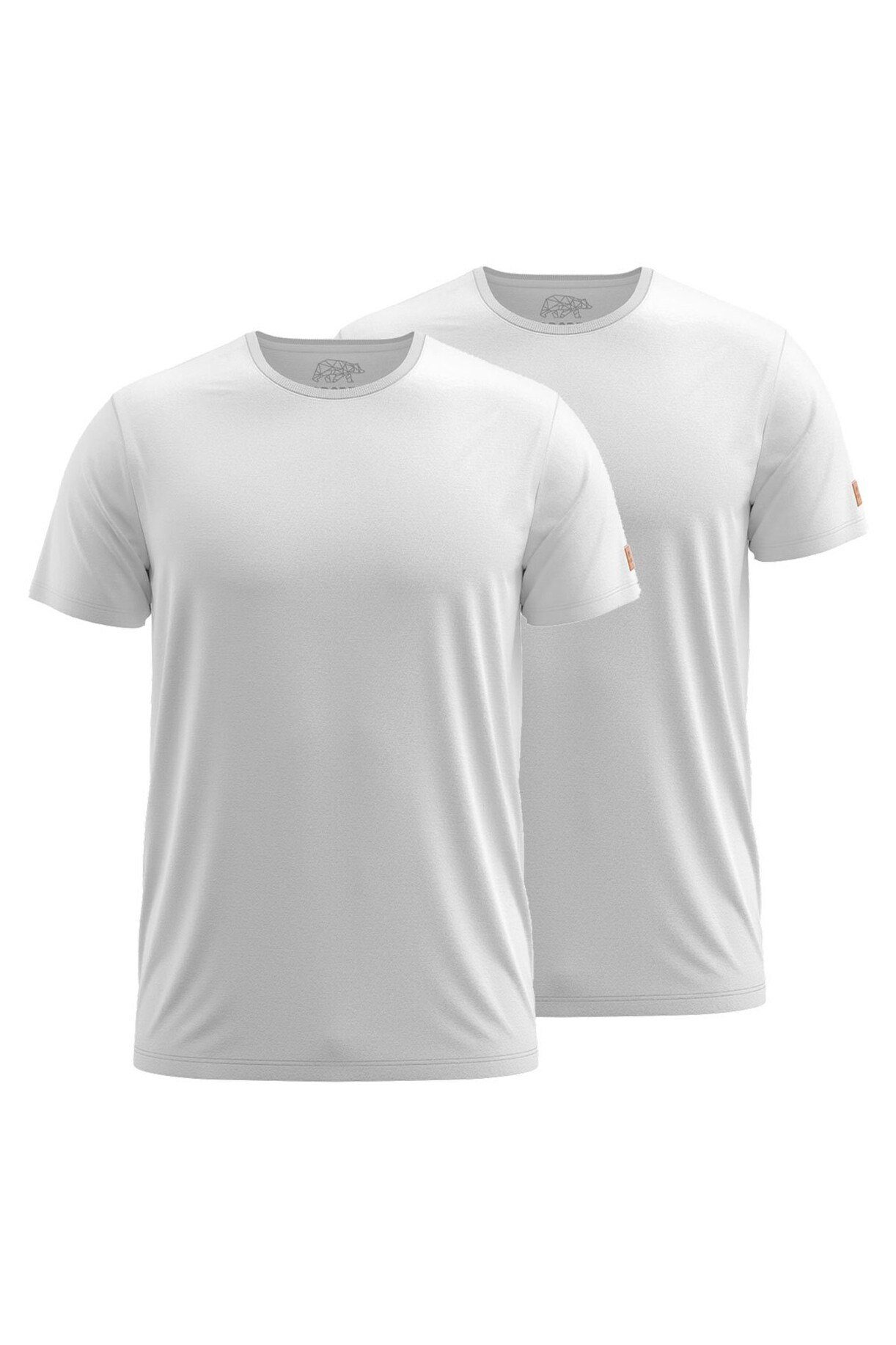 FORSBERG T-Shirt T-Shirt 1/2 Doppelpack weiß