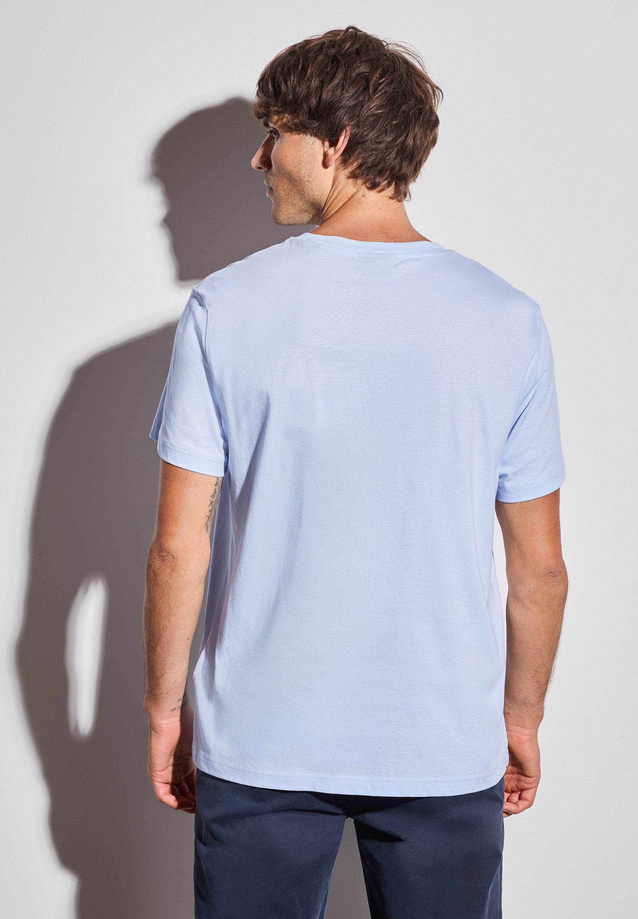 STREET ONE MEN T-Shirt, aus reiner Baumwolle günstig online kaufen