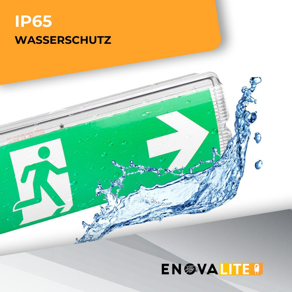 ENOVALITE LED Arbeitsleuchte ENOVALITE Fluchtwegleuchte 4 W 6000 K kaltweiß, LED fest integriert, Tageslichtweiß, Fluchtwegleuchte