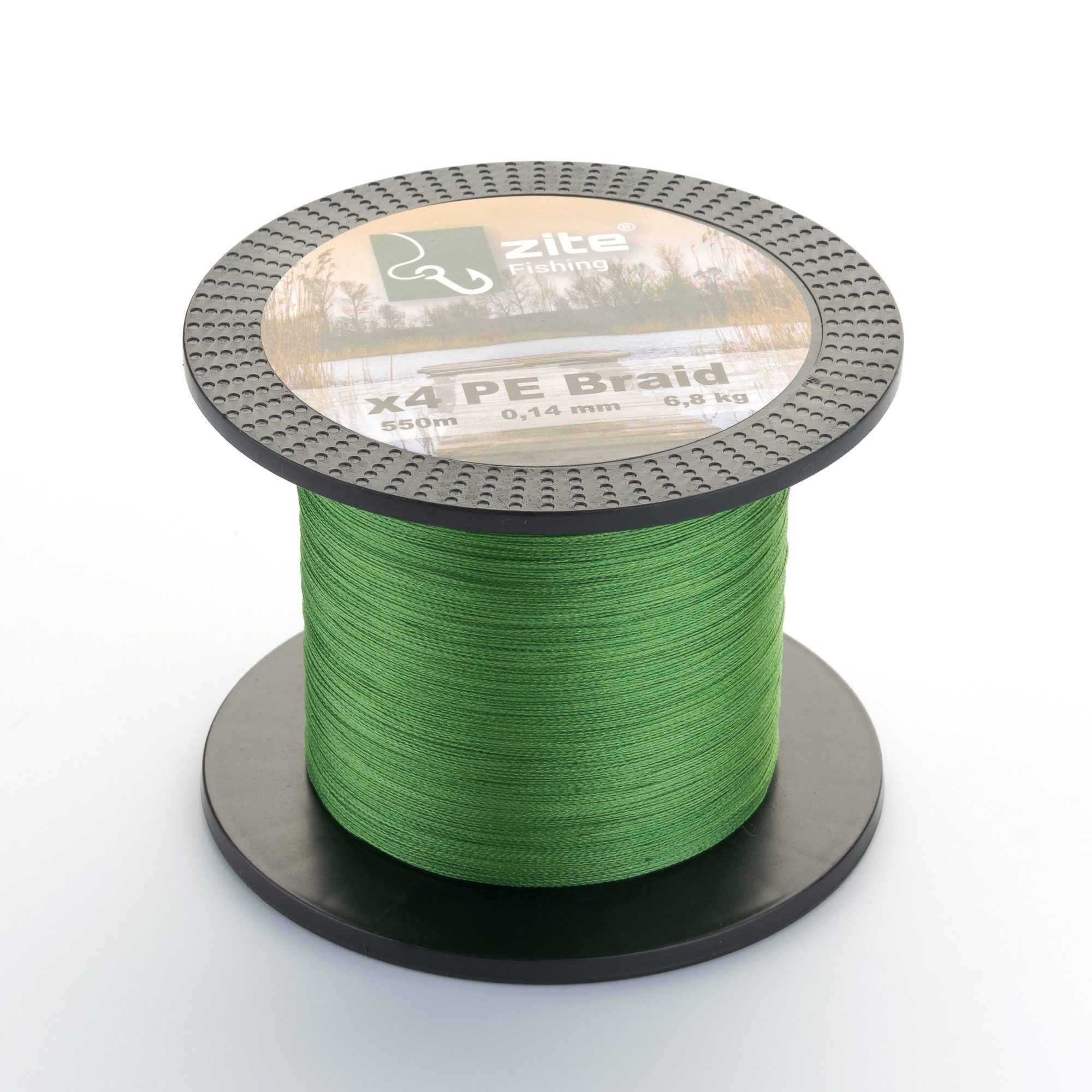 Zite Angelschnur 4x geflochten - 0,14-0,30 mm Angelsehne - 550m - 6,8-20,7 kg Tragkraft