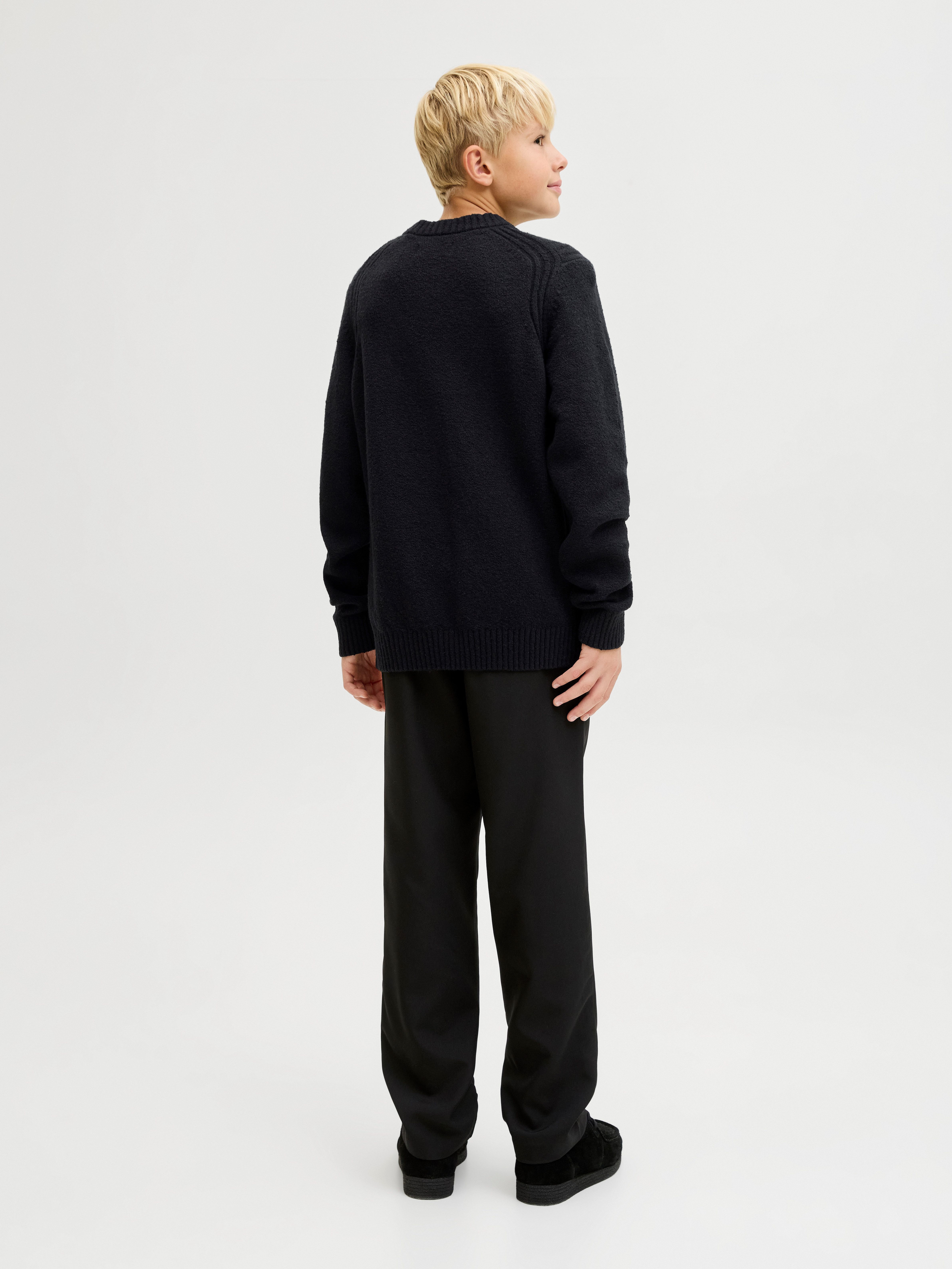 Jack & Jones Junior Rundhalspullover JCOPOINT KNIT BOUCLE CREW NECK BF JNR