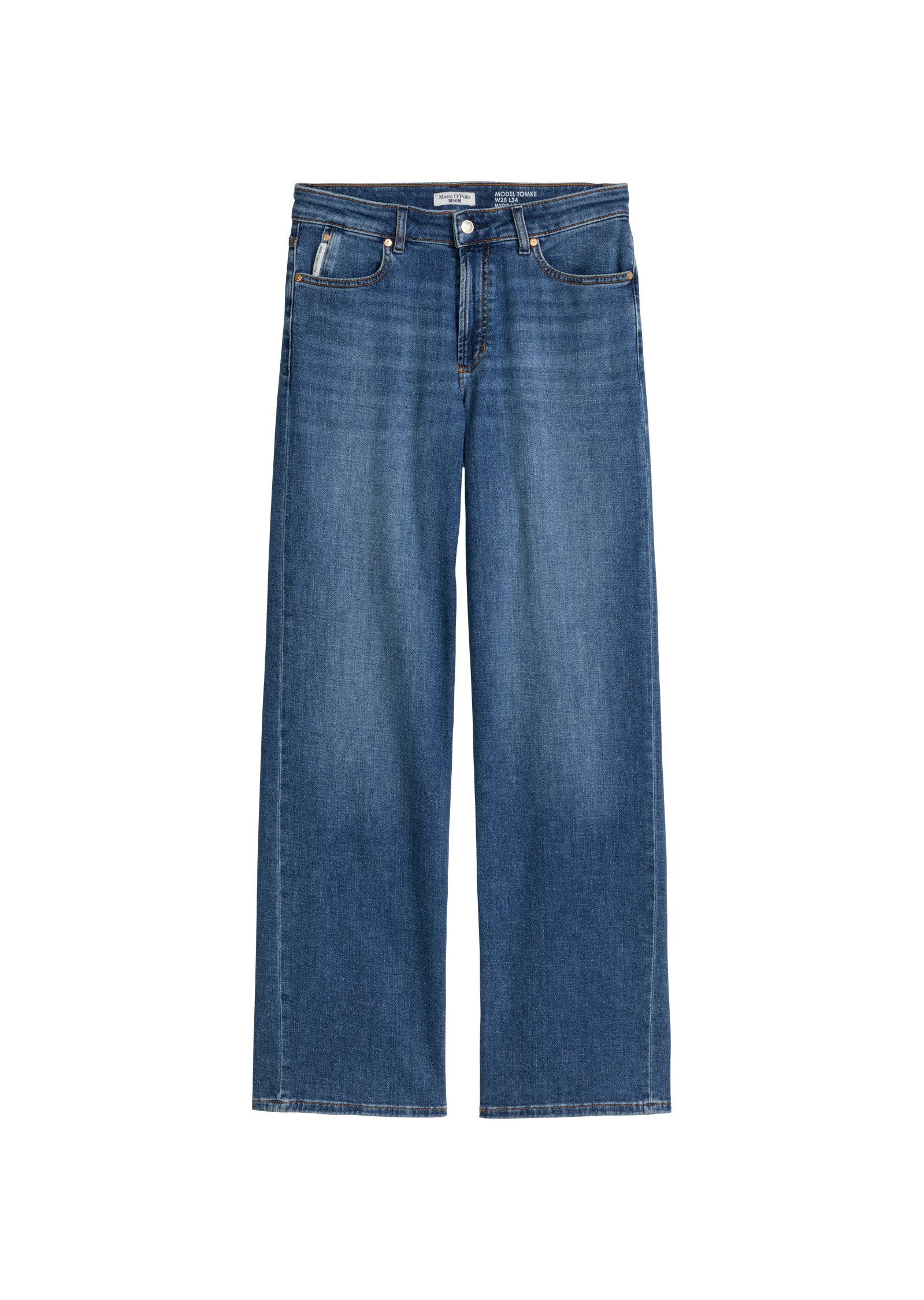 Weite Jeans aus weichem Organic-Cotton-Stretch