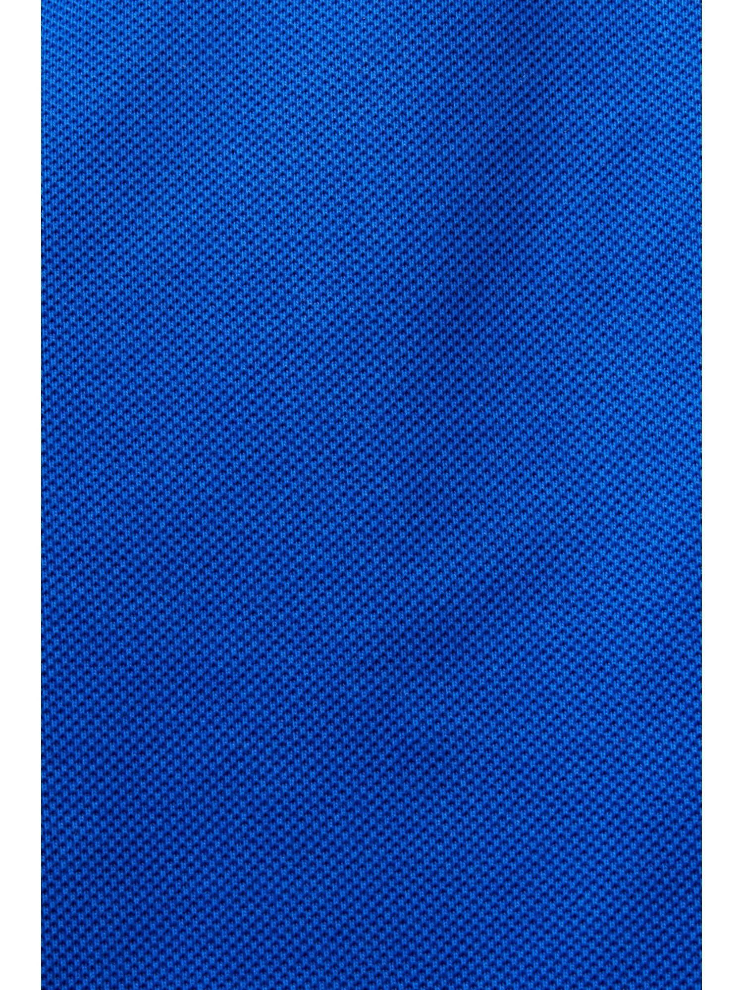 Stoffhose aus BRIGHT Piqué-Jersey geschnittene BLUE Esprit Hose Gerade