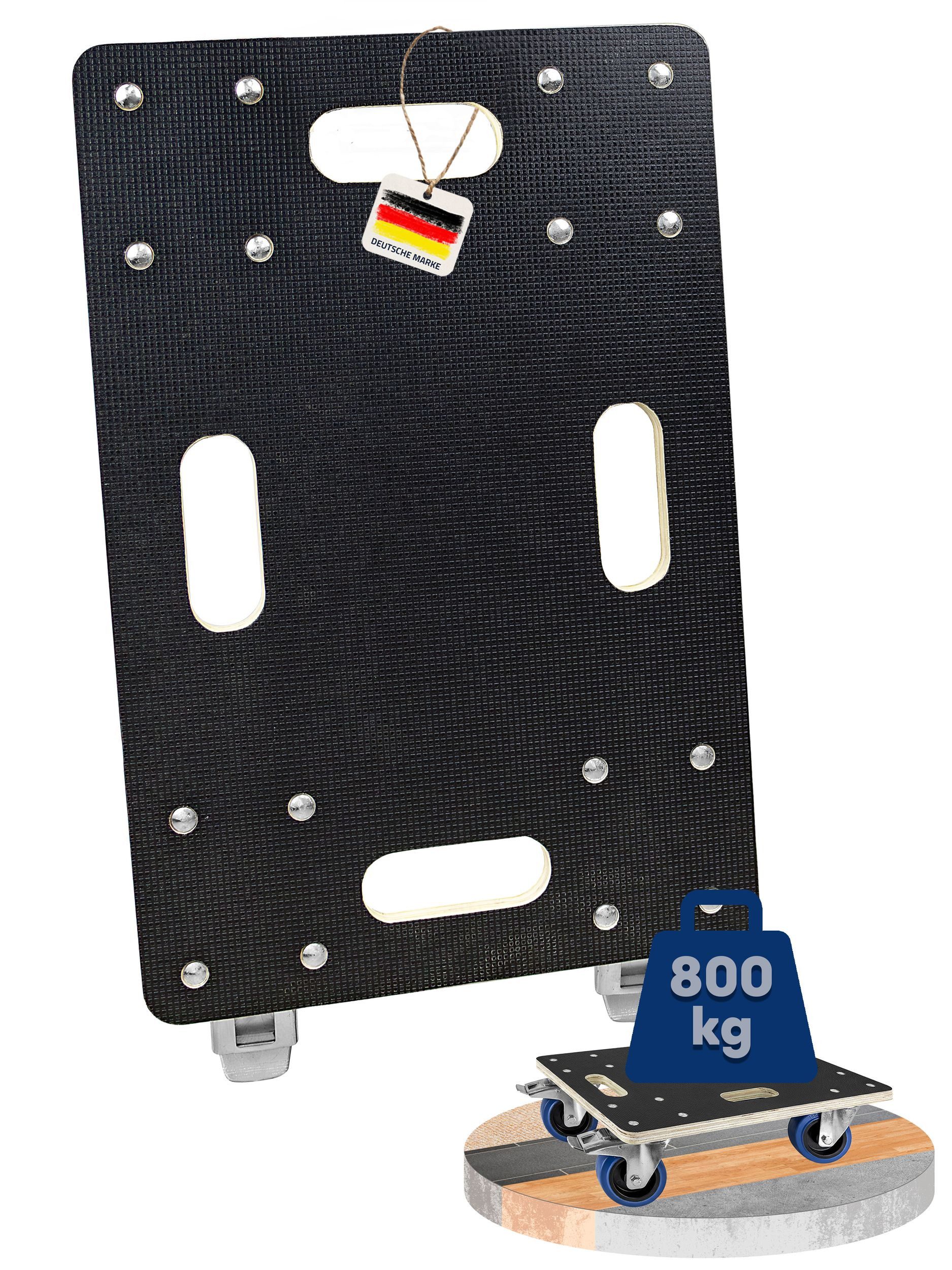 Trucky Transportroller Rollbrett Auswahl Größe Transportroller 800kg Möbelroller mit 4 Rollen, (1-St)