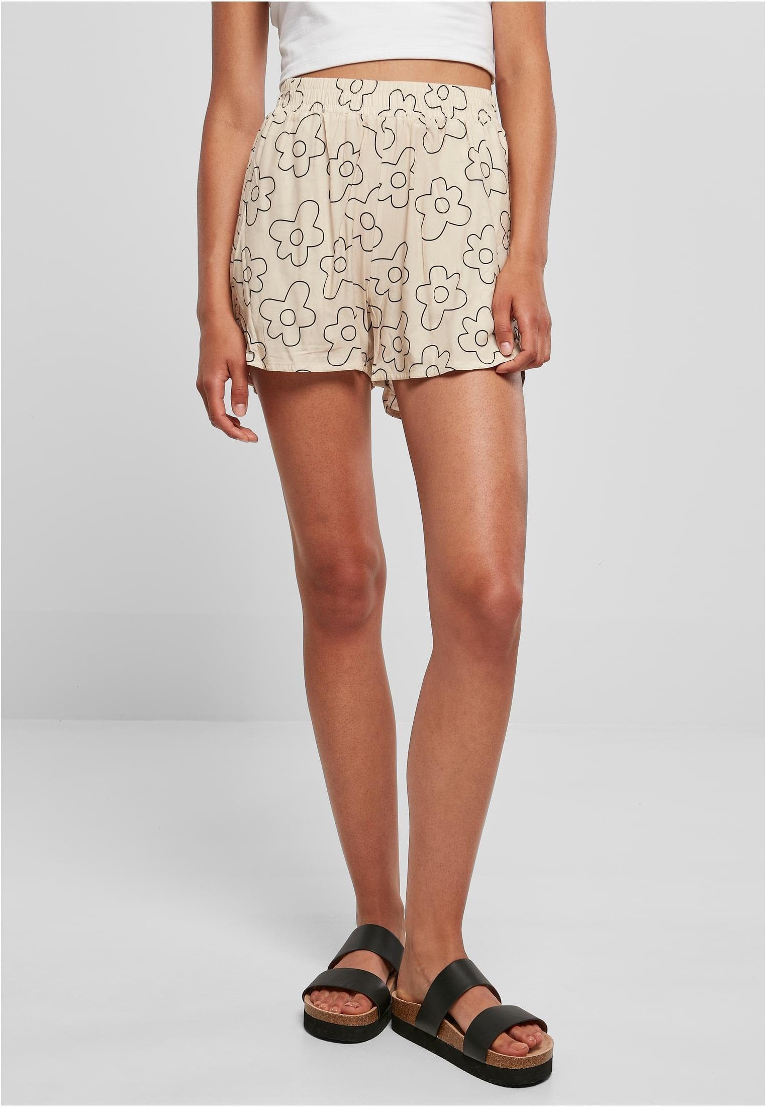 Shorts Ladies AOP Viscose Resort Shorts XS bis 5XL