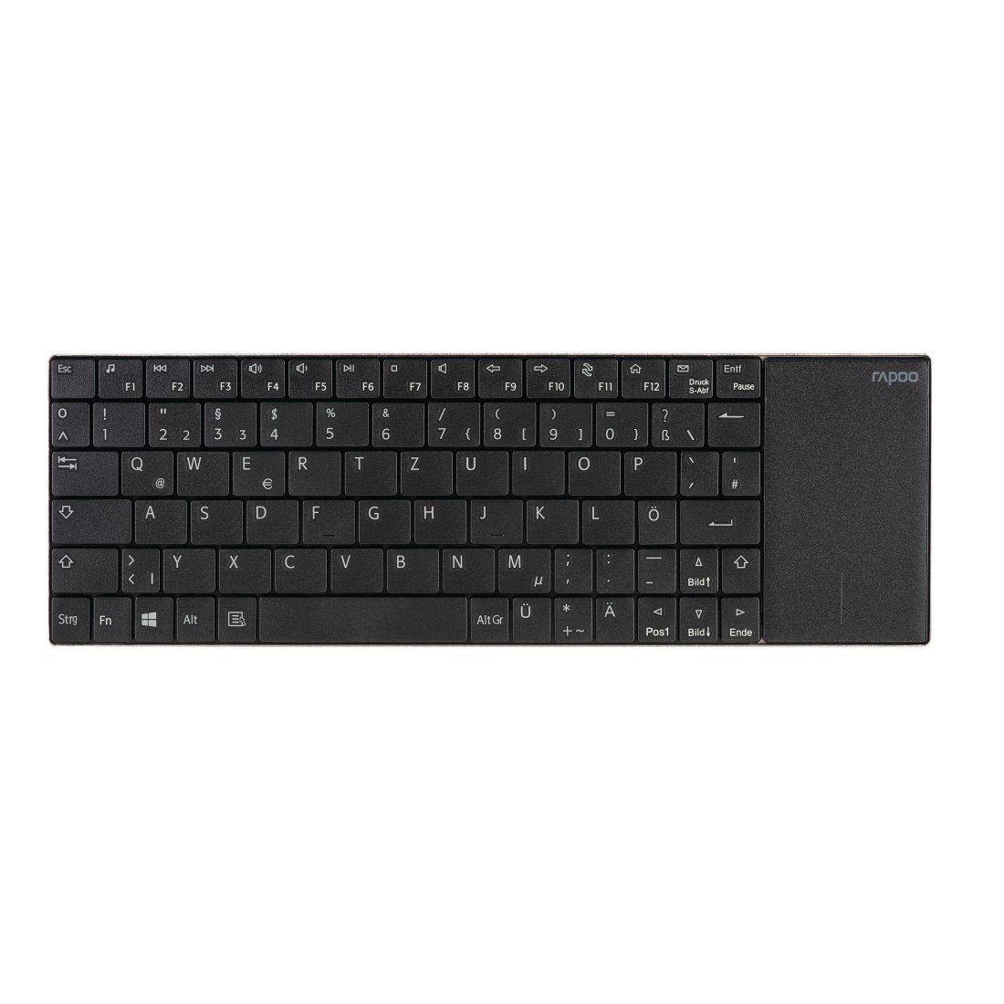 Rapoo E2710 kabellose Multimedia-Tastatur, 2.4 GHz Wireless Verbindung Tastatur