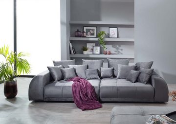 Massivmoebel24 Big-Sofa Bigsofa 310x140x80 grau VANESSA #135