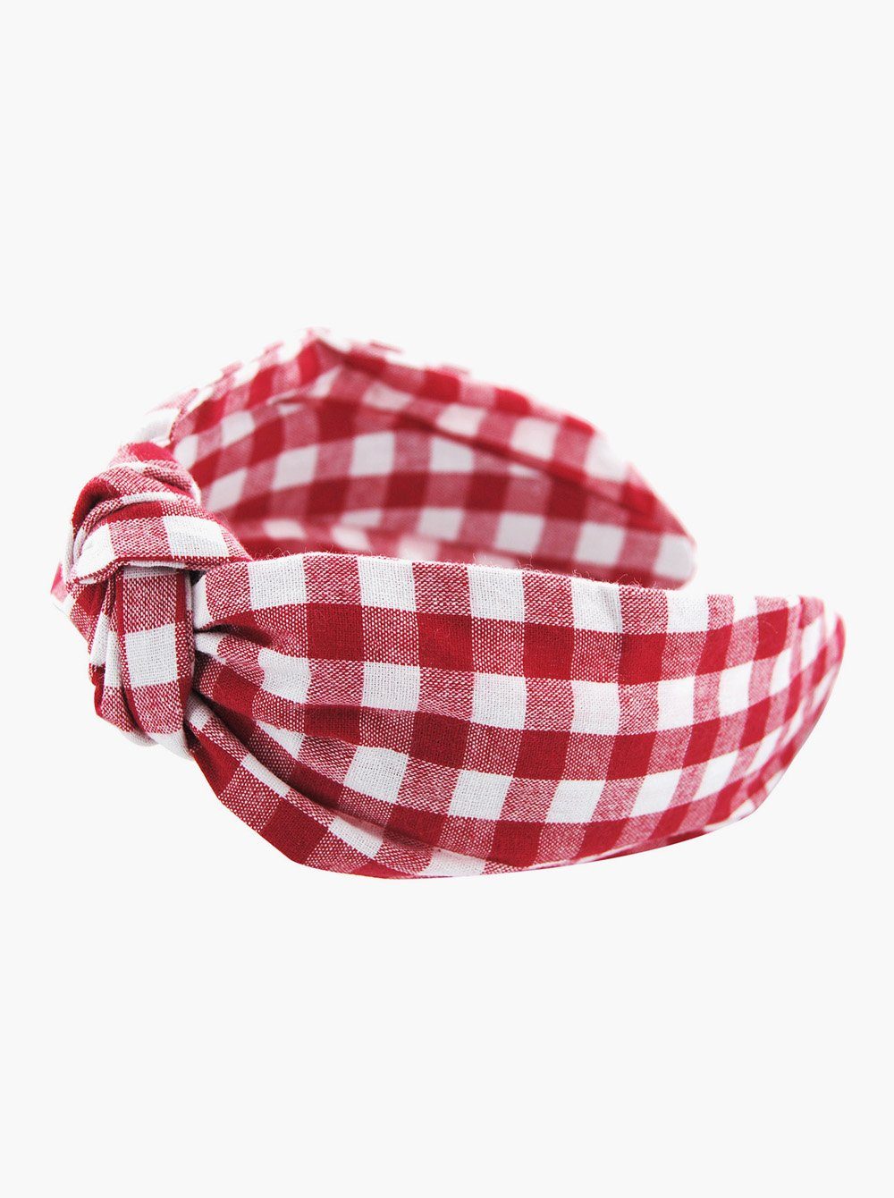 axy Haarreif Haarreif mit Knoten Vintage Look Kariert Haarreif, Premium Haareifen Haarband