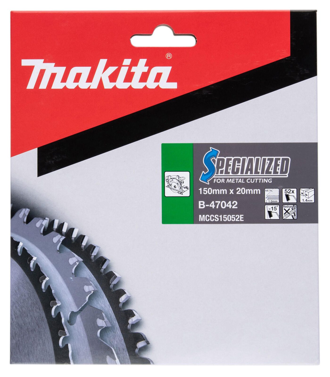 Makita Sägeblatt makita Sägeb Bleche 150x20x52Z