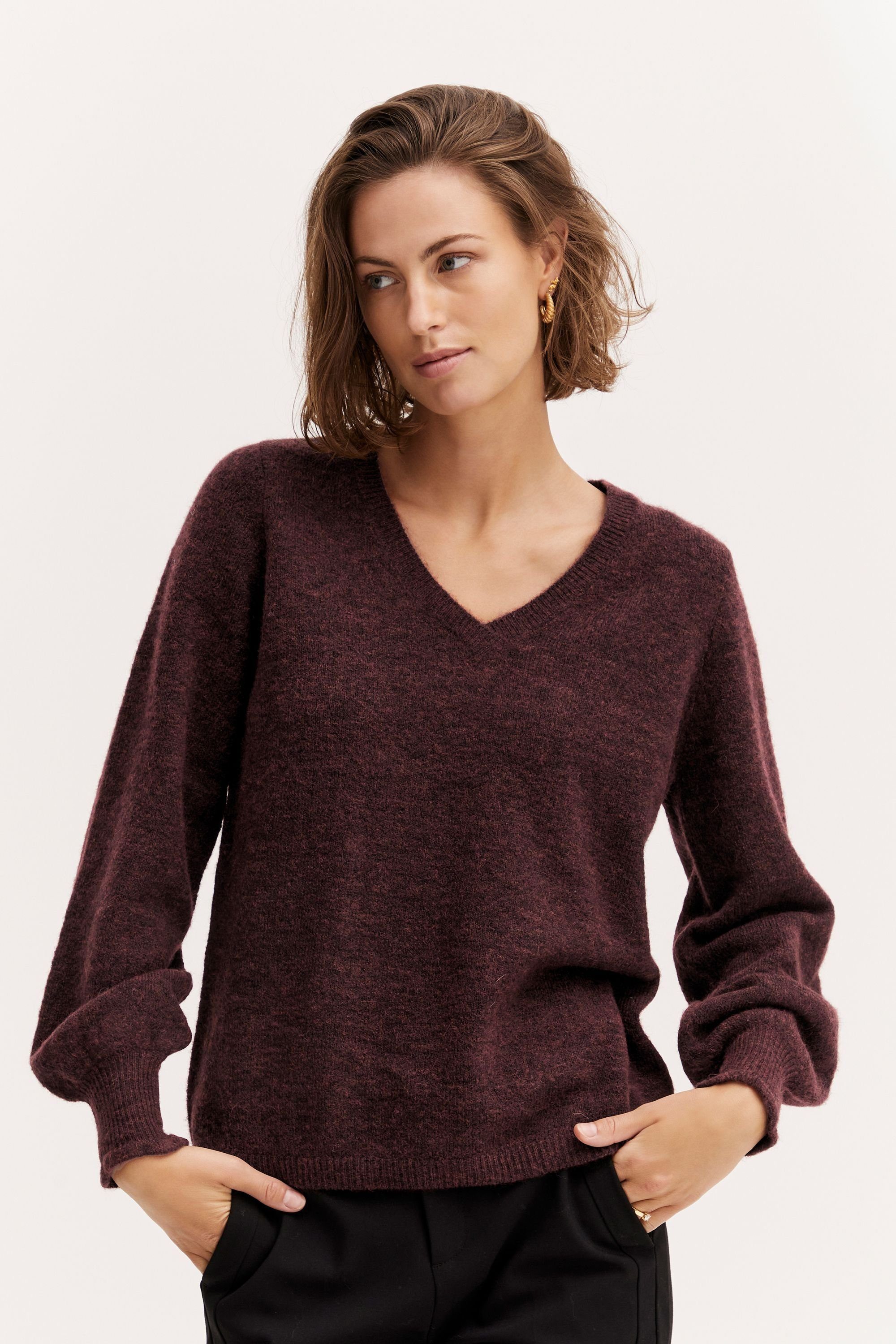 fransa Strickpullover Fransa FRSANDY PU Fig Melange 2