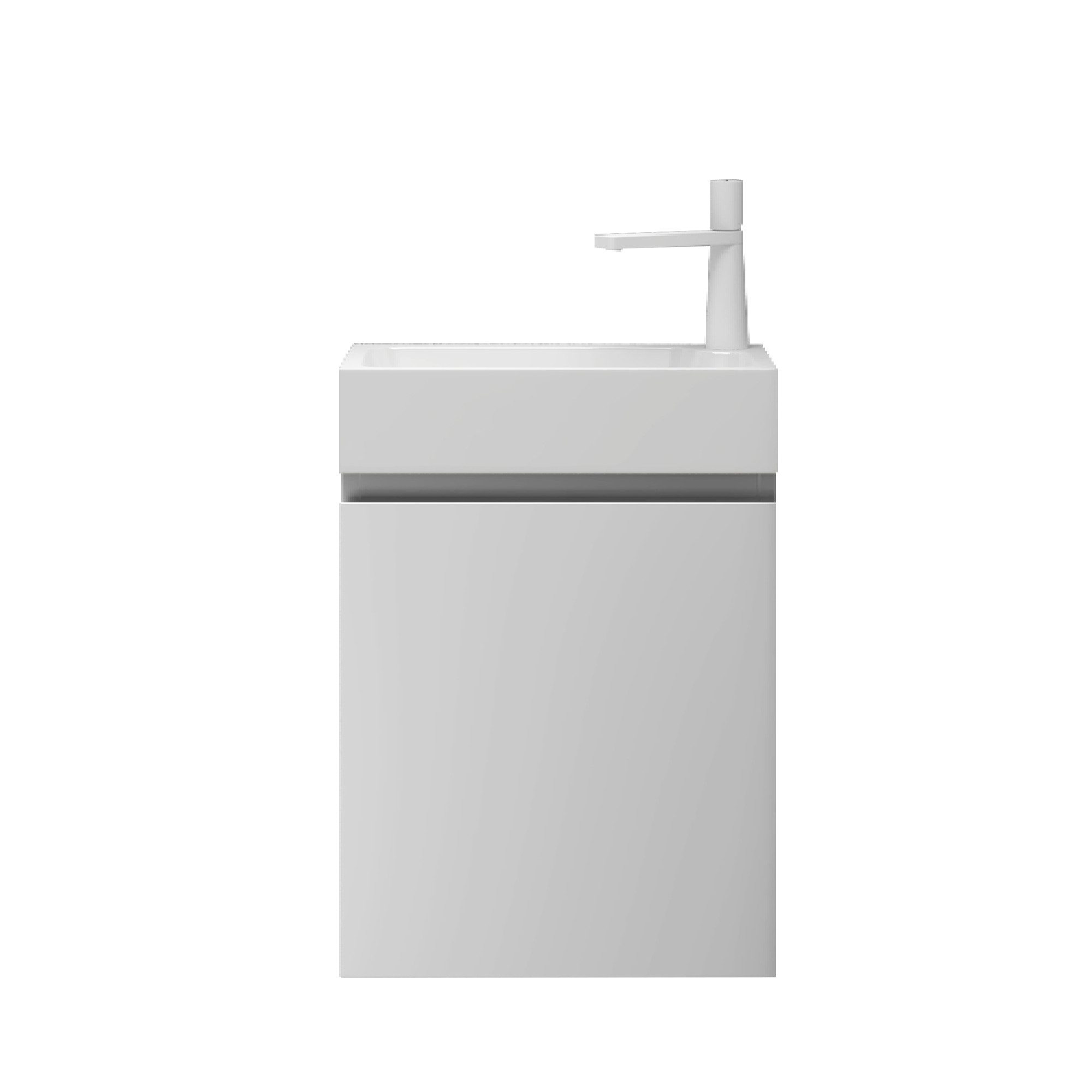 doporro Badmöbel-Set mit Waschbecken Waschtischunterschrank Wandmontage günstig online kaufen