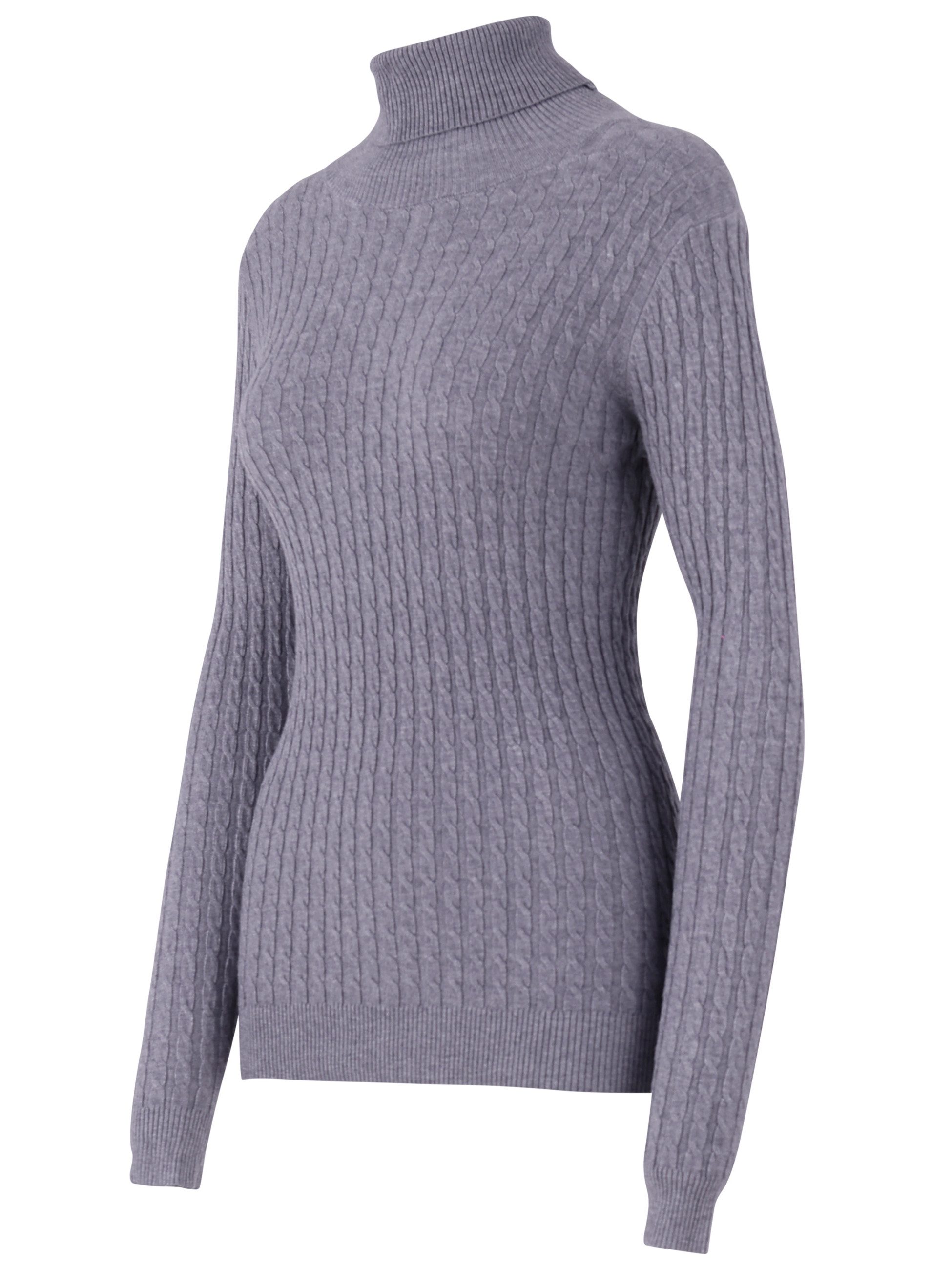 YC Fashion & Style Rollkragenpullover One Size, Zopfmuster, verschiedene Fa günstig online kaufen