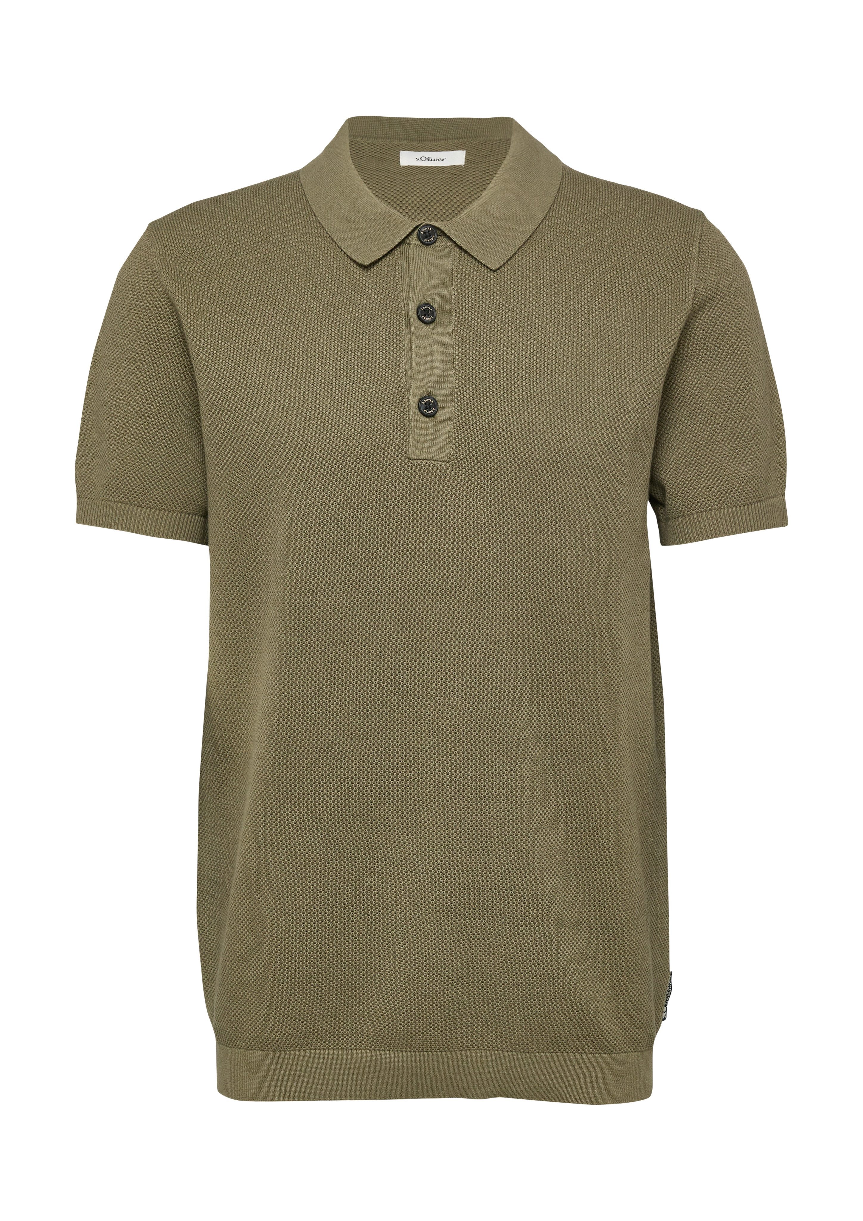 s.Oliver Polokragenpullover mit Rippbündchen günstig online kaufen