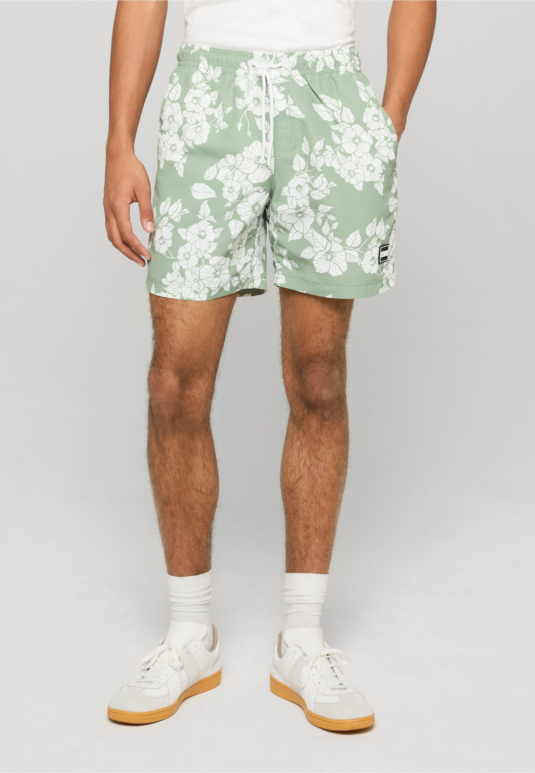 URBAN CLASSICS Badeshorts Urban Classics Herren Pattern Swim Shorts