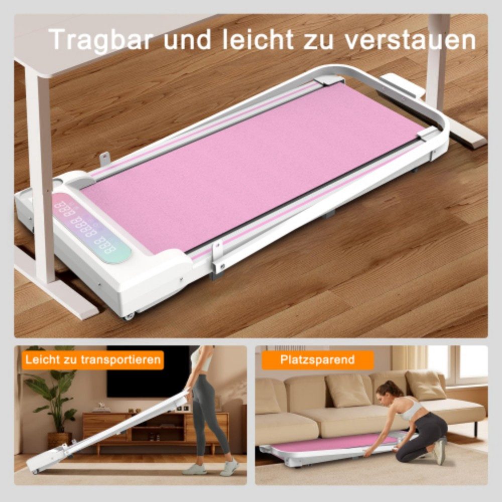 kowdom Laufband Faltbares Laufband 8km/h Walking Pad 2.5 PS für Zuhause & Büro (Einzelgerät, Einzelgerät), faltbar, platzsparend, leise, 2.5 PS Motor, 120 kg Tragkraft