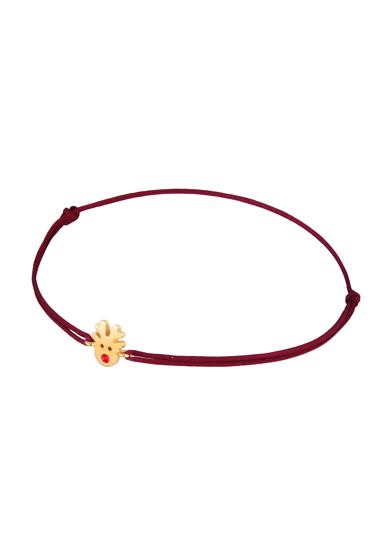 Elli Armband Rentier X-Mas Nylon Rot günstig online kaufen