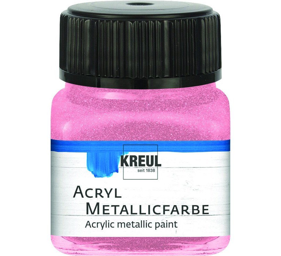 Kreul Acrylfarbe Kreul Acryl Metallicfarbe rosa 20 ml
