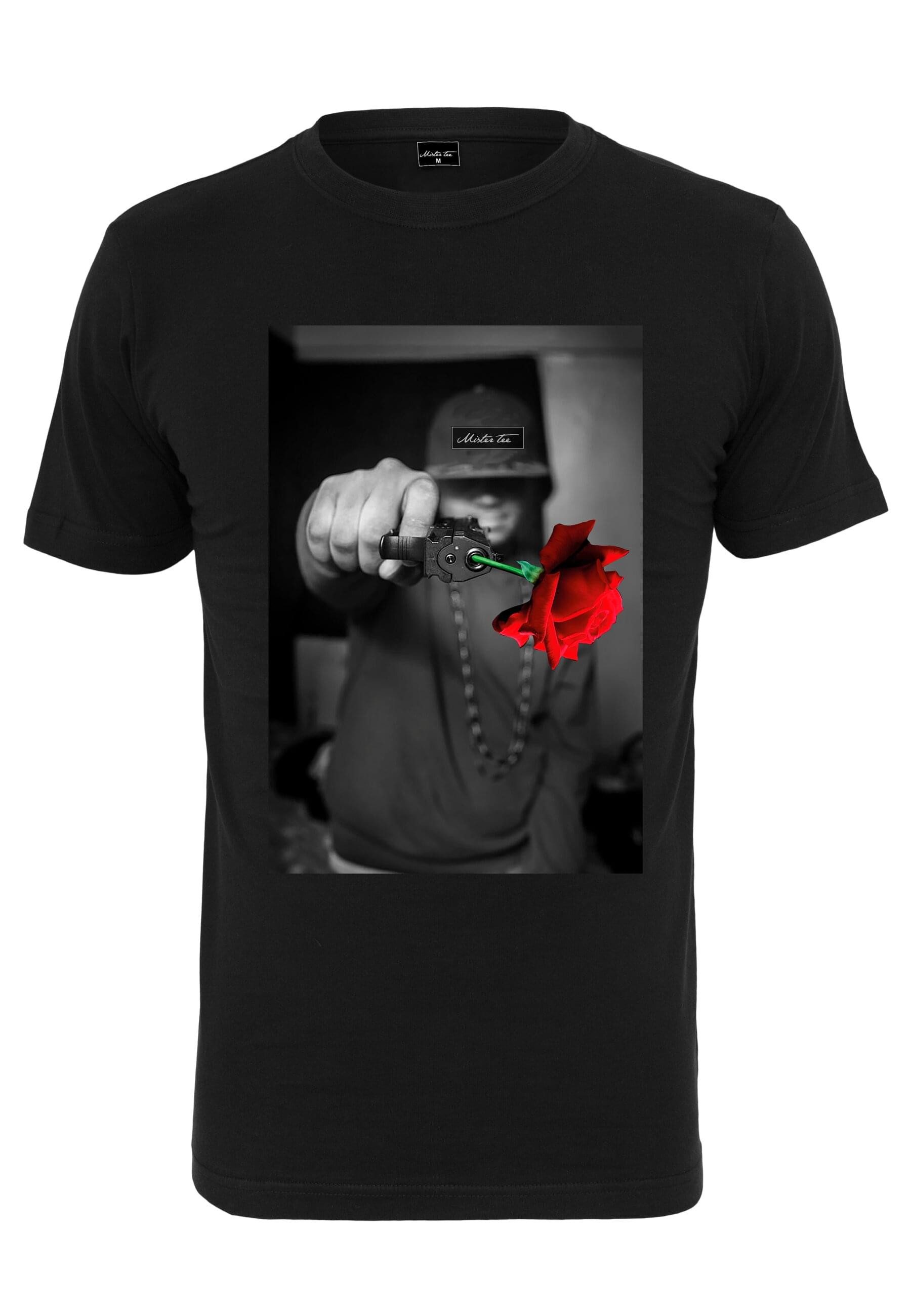T-Shirt MisterTee Herren Mister Tee Pistol Rose Tee