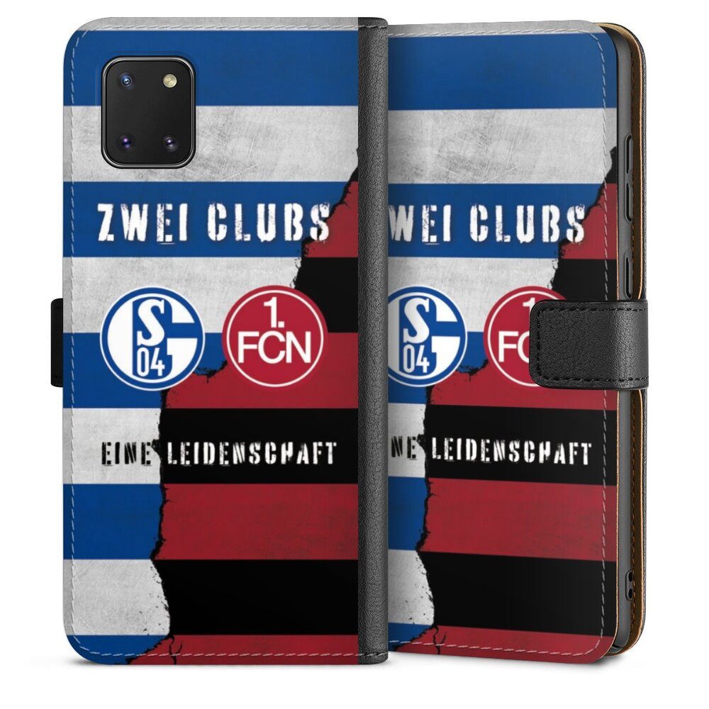 DeinDesign Handyhülle FC Schalke 04 1. FC Nürnberg Freundschaft, Samsung Galaxy Note 10 lite Hülle Flip Case Klapphülle