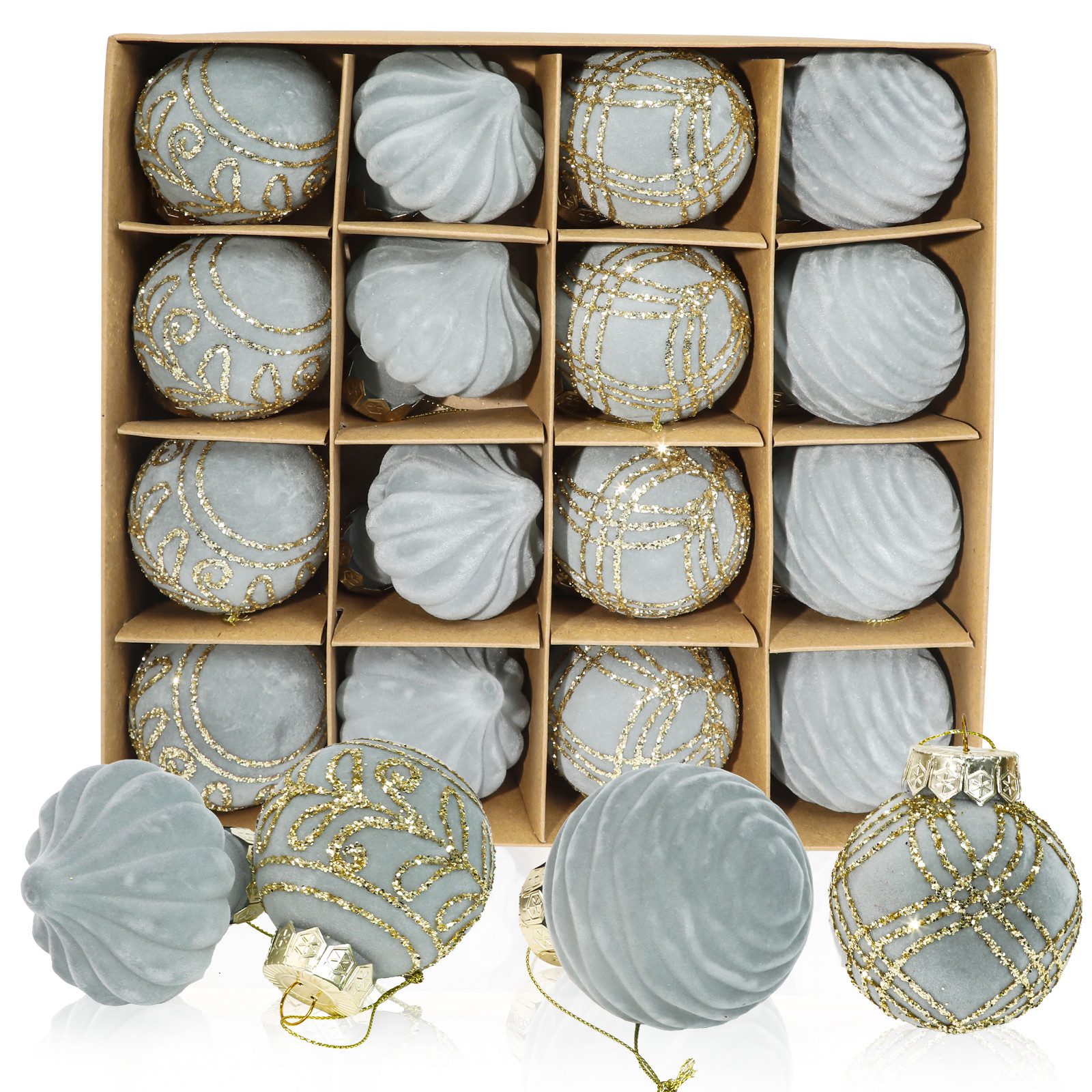 M&W DAS DESIGN Weihnachtsbaumkugel Christbaumschmuck Mini Outdoor Weihnachten 6CM