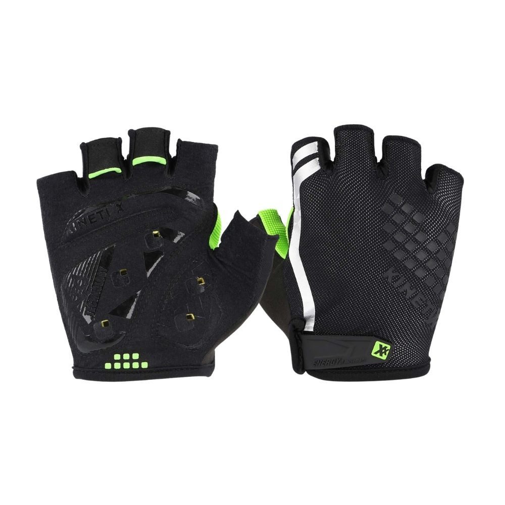 Kinetixx Fahrradhandschuhe Sportlicher Radhandschuh Luke, KinetiXx (schwarz/grün, weiß, grau, orange) Anatomische Passform, Grip, Atmungsaktiv
